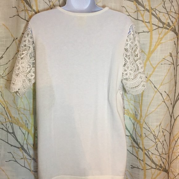 Blair Layered Lacy Short Sleeved Shirt - Picture 5 of 7